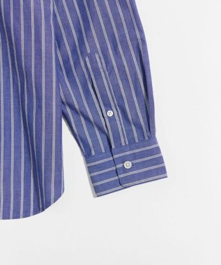 LENO REGULAR COLLAR SHIRTS 《UNISEX》 レギュラーカラーシャツ BLUE STRIPE