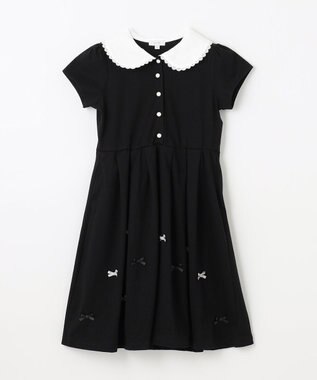 ANY KIDS 襟付き きちんと ワンピース ブラック