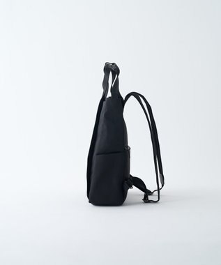 MIYABIYA LAQUOH【撥水加工】ミニマルナイロンリュックサック ブラック