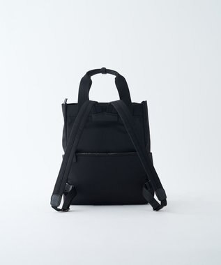 MIYABIYA LAQUOH【撥水加工】ミニマルナイロンリュックサック ブラック