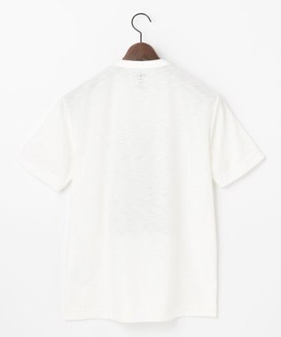 JOSEPH ABBOUD MOUNTAIN 【UNISEX】スラブリーフプリント Tシャツ ホワイト系