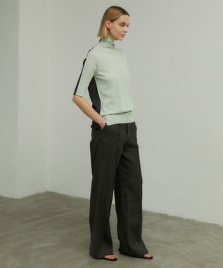 BEIGE， BRICE / ワイドストレートパンツ Slate