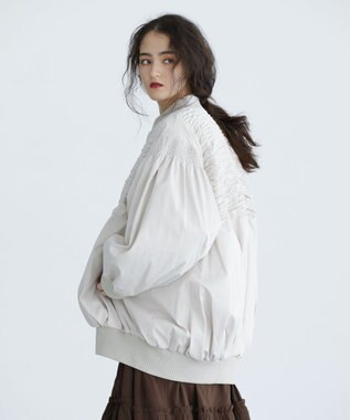 Green Parks ■ＥＳＣＡＲ　シャーリングブルゾン Ivory