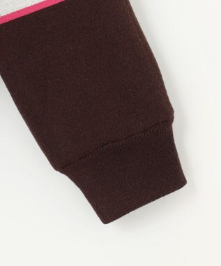 23区GOLF 【WOMEN】リバーシブルニットブルゾン ダークブラウン系2