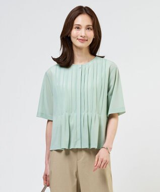 J.PRESS LADIES シアードライトリコット フレアタック カットソー