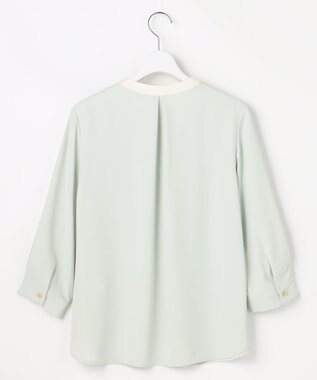 ANY SIS L ボウタイツイル ブラウス ミント