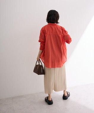 Green Parks 長袖ボイルシャツ Orange