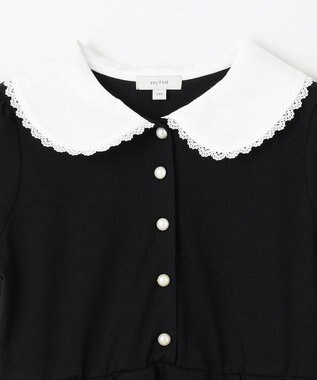 ANY KIDS 襟付き きちんと ワンピース ブラック