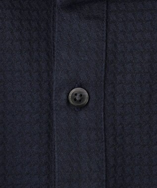 JOSEPH ABBOUD 【吸水速乾/上質感】千鳥サッカーポロシャツ ネイビー系