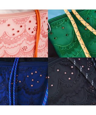 tsumori chisato CARRY スカラップレース ショルダーバッグ 2WAY ハンドバッグ ピンク