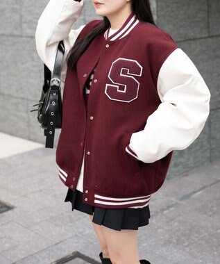 WEGO バックナンバリングビッグスタジャン ワイン