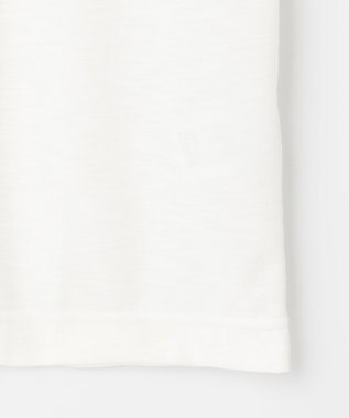 JOSEPH ABBOUD MOUNTAIN 【UNISEX】スラブリーフプリント Tシャツ ホワイト系