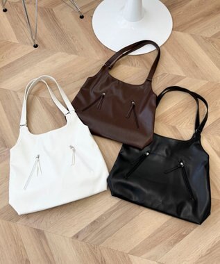 WEGO トライアングルトート ブラウン