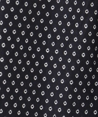 ANY 【洗濯機可能】プリントブラウス ネイビー幾何