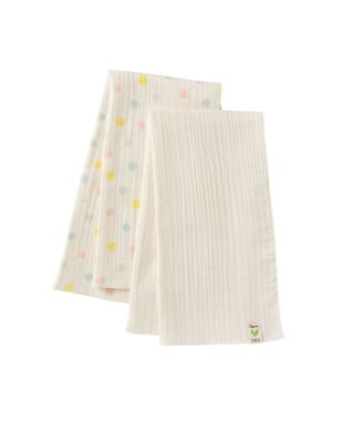 MIKI HOUSE HOT BISCUITS ガーゼタオルセット(2枚セット) アイボリー