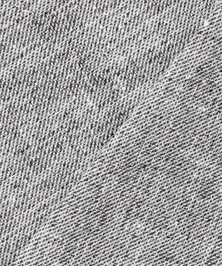 ICB L ストレッチMIXツイード 半袖ジャケット ブラックミックス