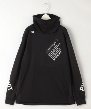 PW CIRCULUS 【防風/防寒】【MEN】オフタートルロングスリーブカットソー ブラック系