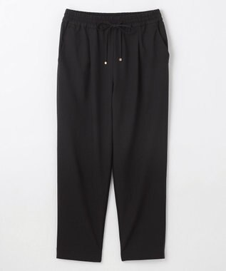 ANY 【ウエストゴム】イージーケアライトストレッチテーパードパンツ ブラック