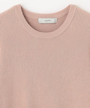 ANY パフスリーブリブニット ピンク