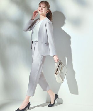 ANY SIS 【吸水速乾・UVケア・接触冷感】コンフォートジャージー ブラウス オフホワイト