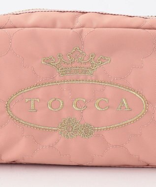 TOCCA 【撥水】CHECKER CLOVER POUCH ポーチ ピンク系