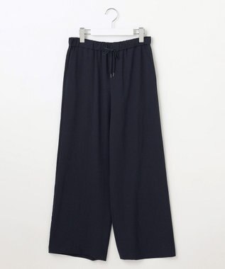 J.PRESS LADIES S 【WEB限定カラーあり・洗える】Lightジョーゼット ワイド パンツ ネイビー系