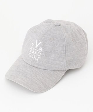 23区GOLF 【UNISEX】フランネル ナンバリング キャップ ライトグレー系
