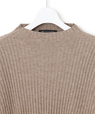 23区 L 【洗える】レイヤードニットツイン ワンピース ブラウン系