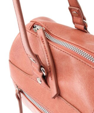 Green Parks ・ＱＵＯＮ　Ｗ　ＺＩＰ　２ｗａｙボストンバッグ Pink