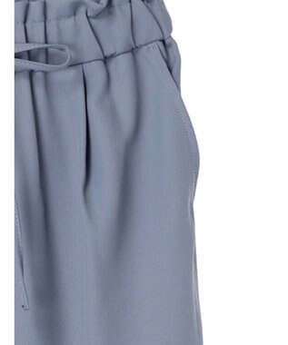 earth music&ecology 裾ドロストパラシュートパンツ Grayish Blue