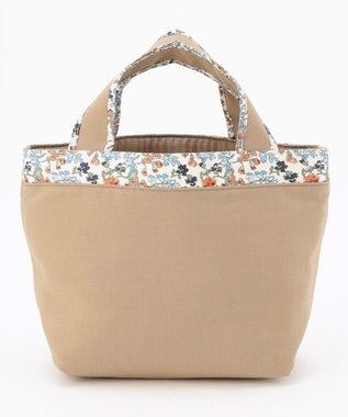 J.PRESS LADIES 【WEB限定カラーあり・リバーシブル】キルティング ミニトートバッグ モカ系