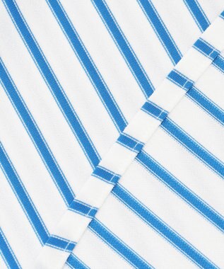 J.PRESS MEN 【J.PRESS ORIGINALS】SUVIN TYPEWRITER JERSEY 46G STRIPE SHIRT / JAPAN MADE サックスブルー系1