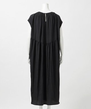 23区 L 【GOLD LABEL】シルクワッシャー ワンピース ブラック系