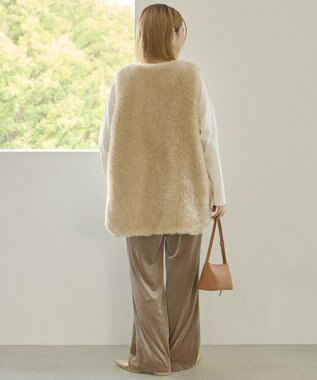 AMERICAN HOLIC ベイカーベロアパンツ Gray Beige