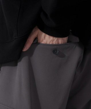 WEGO 【ウエストゴム】スーパーバギーカーゴスラックス ダークグレー