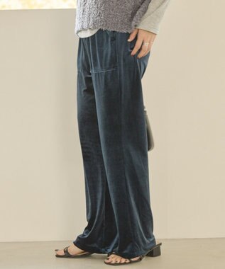AMERICAN HOLIC ベイカーベロアパンツ Navy