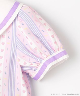 ANY KIDS 【any FAM×サーティワン アイスクリーム】ストライプ ワンピース ラベンダー