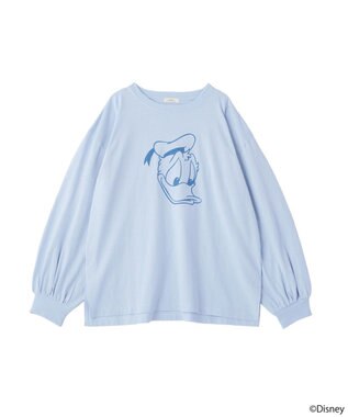 earth music&ecology 【予約】【綿100％】Disney/アソートプリントロンTEE ライトブルー