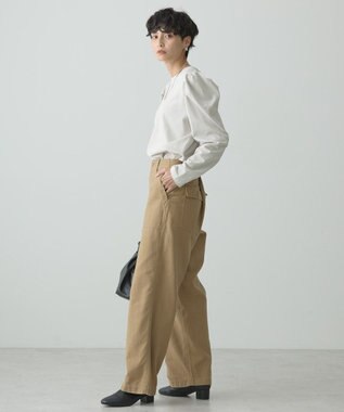 AMERICAN HOLIC ミニ裏毛ショルダータックプルオーバー Light Gray