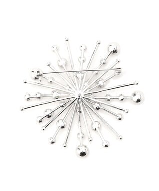 23区 クリスタルシャワー ブローチ シルバー系