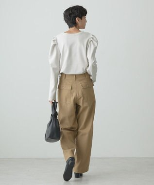 AMERICAN HOLIC ミニ裏毛ショルダータックプルオーバー Light Gray