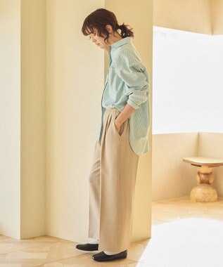 AMERICAN HOLIC 美・美・美Ｗクロスストレッチスラックスパンツ Beige