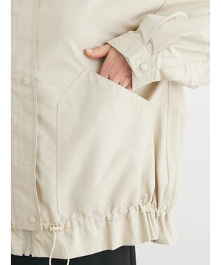 Green Parks 撥水加工　裾ドロストブルゾン Light Beige