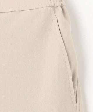 ANY L 【ウエストゴム】カットジョーゼットタイトスカート サンドベージュ