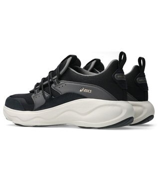 ASICS WALKING ゲルラシーロ レディース E相当 ブラック×ダークグレー