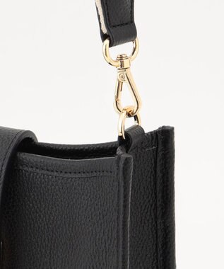 LA BAGAGERIE スクエアレザーミニショルダーバッグ ブラック
