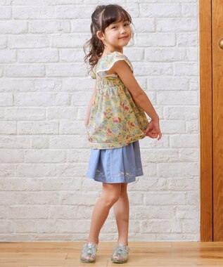 ANY KIDS 花柄 ブラウス イエロー系花柄