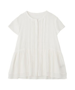 YECCA VECCA ペプラムシアーブラウス White