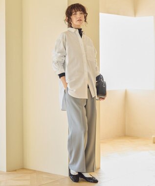 AMERICAN HOLIC 美・美・美Ｗクロスストレッチスラックスパンツ Gray