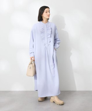 CRAFT STANDARD BOUTIQUE デシンフリルワンピース Purple